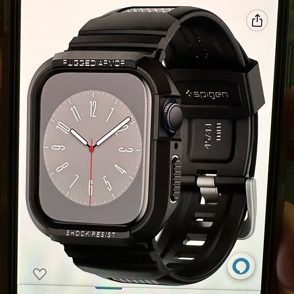 Spigen Apple Watch Case Rugged Armor Pro 44mm Black